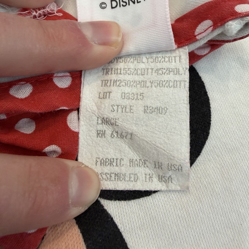 Vintage Disney Wear Minnie Mouse Dress – Toddler Size Large Made In USA 3T/4T - Picture 6 of 7